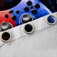 thumbnail image 5 of Feelyou Futuristic Gamepad Boys Black Out Curtains, Fashion Red Blue Honeycomb Curtains Pack of 2 (42x63 Each), Modern Video Game Bedroom Curtains, Living Room Curtains Decor, 5 of 7