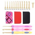 Interchangeable crochet hook gold metal crochet DIY knitting tool set