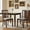Burn Brown, variant on HOMCOM Dining Chairs Upholstered Kitchen Chairs with Rubberwood Legs Set of 2, Rustic Gray