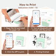 thumbnail image 3 of DUANJY Portable Bluetooth Label Makers, 2 inches Barcode Label Printer with 5 Rolls Paper & 5 Rolls Thermal Stickers for Home Office Kitchen, Study, Craft, iOS & Android, 3 of 13