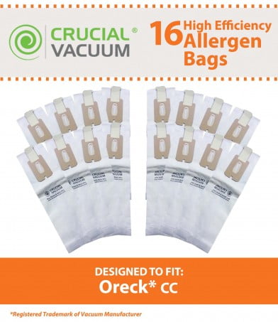 PUREBURG 8-Pack Replacement Vacuum Dust Bags Oreck Ccpk8dw Fits ORECK CCPK25 