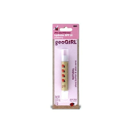 geoGiRL J4G (Just4Grins) Lip Balm with SPF 15, 00641 Yumberry