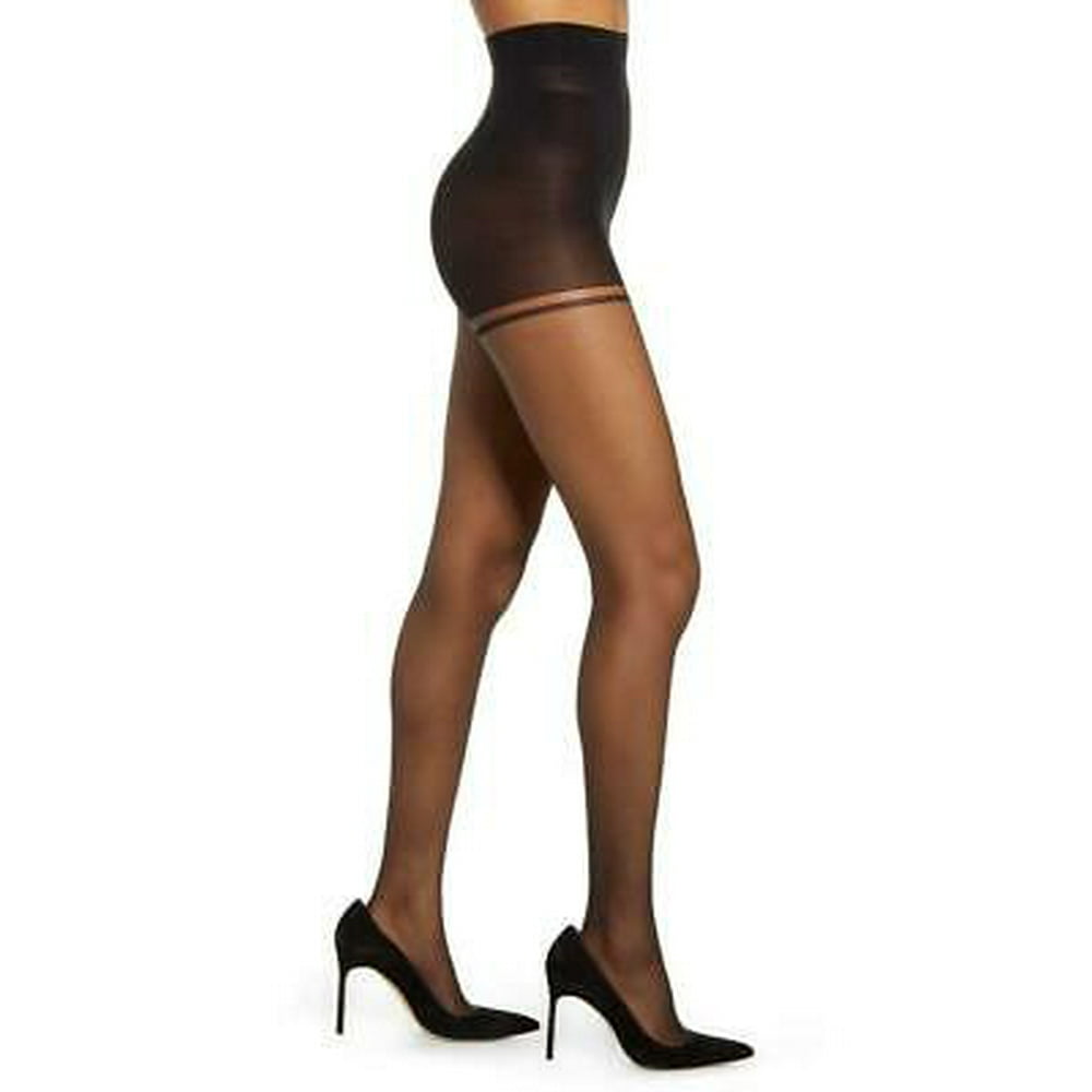 DKNY DKNY Women's Black Control Top Sheer Tights Size Medium MSRP 22