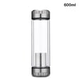thumbnail image 4 of Bewildely Botella de agua Filtro de acero inoxidable Beber Colador de té de viaje al aire libre Infusor Vidrio de doble pared 420ML Deportes para el hogar Teteras Color Acero 600ml Bewildely HA081742-02, 4 of 6