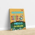 thumbnail image 3 of Back to School Golden Retriever Goodbye Kindergarten Hello 1st Grade Vertical Matte Canvas Poster Goldens Dog Lover Gifts Idea Wall Art Home Decor - 02011, 3 of 5