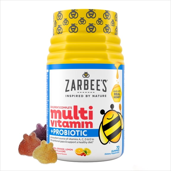 Zarbee's Children's Complete Multivitamin   Probiotic Gummies, 70 Count