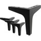 thumbnail image 2 of Triangular Metal Furniture Feet Replacement For Cupboard Sofa Couch Shelf Ottoman Set Of 4, 2 of 5