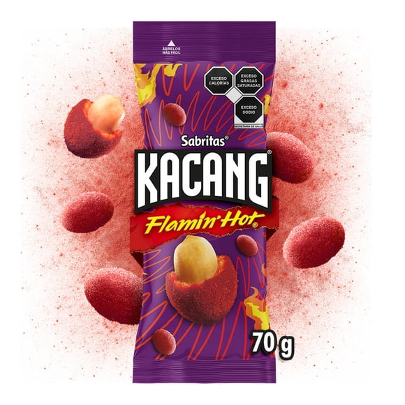 Cacahuates Kacang Flamin´ Hot 70g