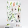 thumbnail image 1 of Anemone Flower Tapestry, Floral Elements in Aquarelle Style Nature Foliage Botany Design, Fabric Wall Hanging Decor for Bedroom Living Room Dorm, 5 Sizes, Multicolor, by Ambesonne, 1 of 1