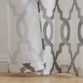 thumbnail image 4 of VCNY Home Caldwell 2-Piece Charcoal Trellis Light-Filtering Polyester Window Curtain Set, 38" x 84", 4 of 5