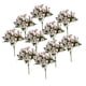 thumbnail image 5 of 10 paquetes de flores de seda artificiales para centros de mesa, decoración exterior. Rosa, 5 of 9