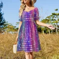 thumbnail image 4 of Sequin Effect Sleeveless Dress elegant dresses for women, 4 of 7
