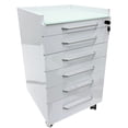 thumbnail image 2 of Dental Mobile Cart Stainless Steel Medical Carts Clinic Storage Cabinet with 5 Drawers, 2 of 24