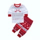 thumbnail image 3 of Conjunto de Pijamas de Navidad para niños y niñas, ropa de dormir de Reno y nieve, para Otoño e Invierno, 3 of 4