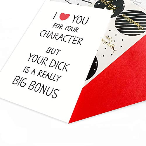girlfriend boyfriend Original anniversary present for husband wife Congrats | Joke card for Valentine's Day for men or women Funny anniversary card for him or her
