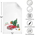 thumbnail image 3 of GZHJMY Retro Truck with Snowman Kitchen Towels Set of 6 Dishcloths Hand Towels Tea Towels Ultra Absorbent for Cleaning Washing Drying Dishes Tableware 28'' x 18'', 3 of 7