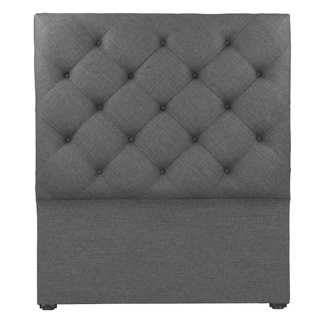 Cabecera Queen Size Gris Oscuro