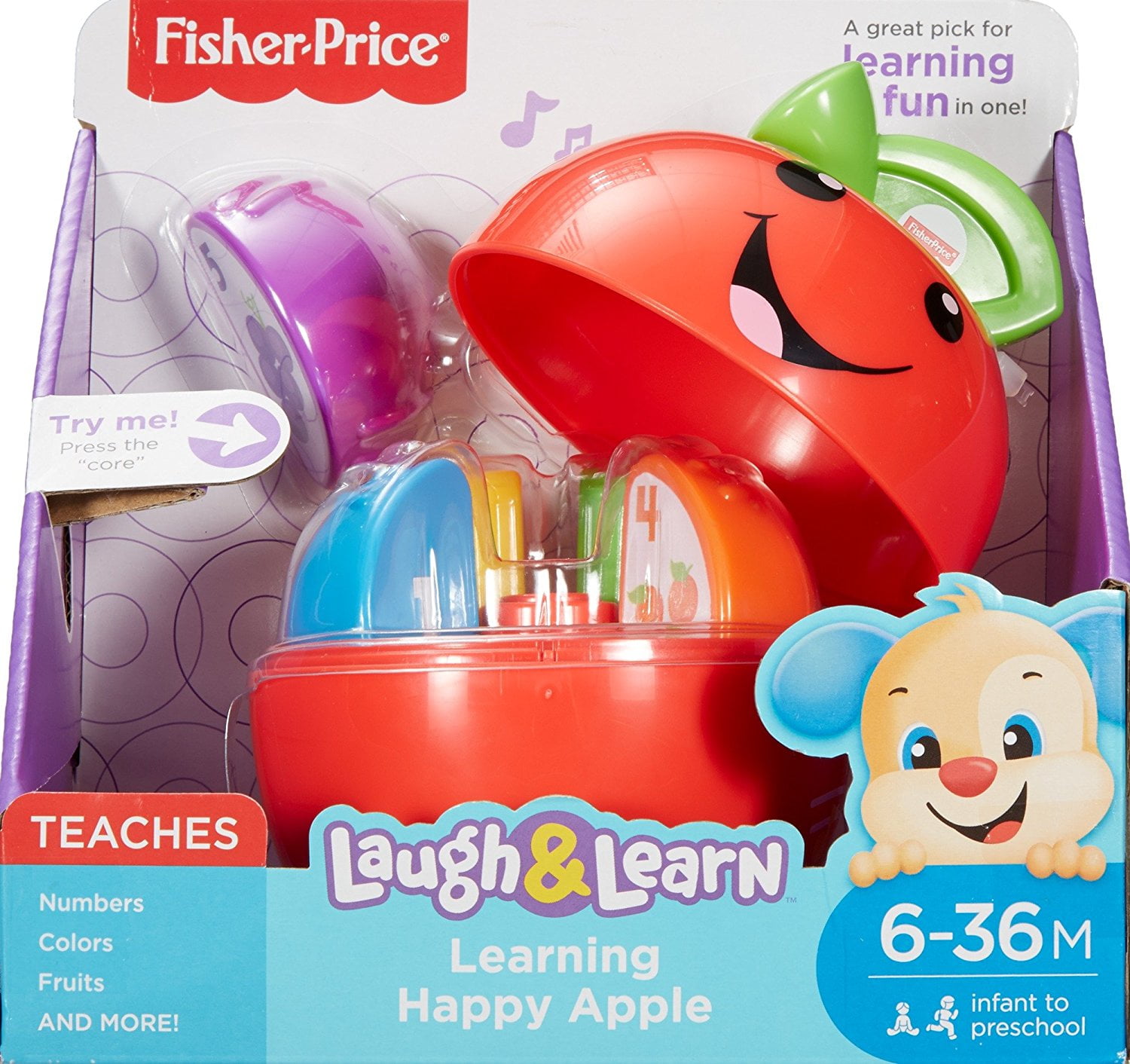 fisher price happy apple inside