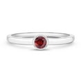 thumbnail image 1 of 925 Sterling Silver Simulated Garnet Birthstone CZ Ring For Little Girls Size 3, 1 of 4