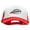 Red White, variant on Rugby Embroidered Summer Foam Mesh Trucker Cap - Black White OSFM