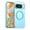 Blue, variant on Magnetic Case for Google Pixel 8, [Stronger Magnet] Compatible with MagSafe, Crystal Clear Protective Phone Cover, Military Grade Drop Tested Shockproof Slim Hard PC Back,Orange