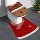 thumbnail image 2 of Baño Alfombra de Piso Protector de Inodoro de Navidad, Cubierta de Inodoro de Muñeco de Nieve de Santa Claus, Conjunto de Dos Piezas de Decoración de Navidad Decoraciones de Baño Conjunto de Dos Pieza, 2 of 6
