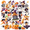 6A, variant on cartoon Halloween Theme Stickers, Waterproof Halloween Theme Sticker for Water Bottle Laptop Phone Cases Planner Skateboard Luggage Helmet Party Favor Decor, Ideal for Adults Teens Teacher Rewards