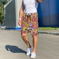 thumbnail image 7 of Kdxio Fruit-Flavored Ice-Cream Print Mens Sleep Shorts Bottoms Soft Comfy Pajama Wear Pants with Drawstring Pockets, 7 of 7