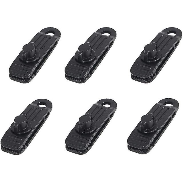 Clip de lona Boca de cocodrilo, Clips de lona de plástico, Clips de lona multiusos Abrazadera de toldo de agarre de bloqueo para acampar, lonas, caravanas, sombra de jardín (6p ShuxiuWang 8390614283671