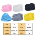 thumbnail image 4 of Minnieouse 1 par de fundas de silicona para zapatos, inodoro, Flexible, plegable, elegante, Color sólido, a prueba de fugas, portátil, elástico, bota de Accesorios de calzado Blanco M Minnieouse AP012017-08, 4 of 6