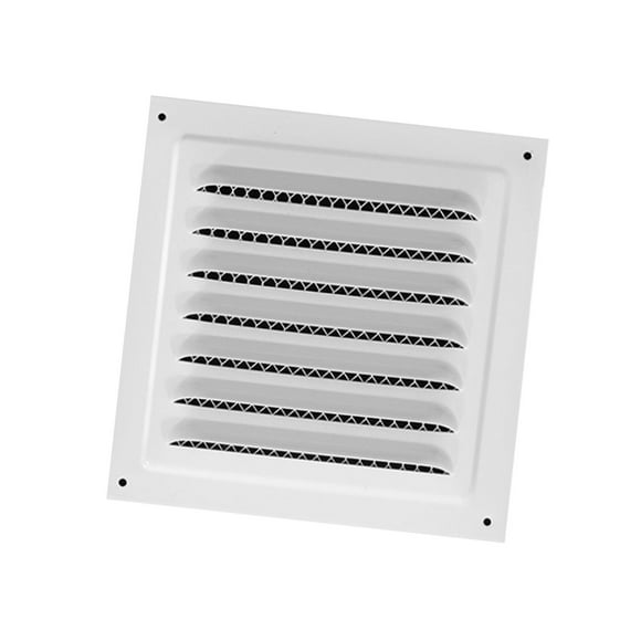 bedienty Metal Vent Cover Intensive Grid Air Vent Louver for Ceiling Kitchen Sidewall 25cmx25cm White White 20x20cm