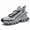 Gray, variant on Men's Outdoor Adventure Running Shoes, summer breathable mesh athletic sneakers, tough wear resistant upper and non-slip grip for trail walking and casual outdoor sports.