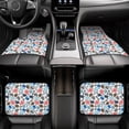 thumbnail image 6 of Cauagu Sport Items Pattern Car Floor Mat Set of 4,Car Carpet Mats Car Mats with Anti-Slip Backing & Driver Heel Pad Universal Fit for Cars/Trucks/SUV/Vans, 6 of 6
