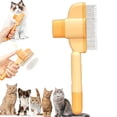 thumbnail image 7 of Zenbrush Cat Comb, Self-Cleaning Pet Comb Grooming Brush, Cat Dog Pet Grooming Brush for Massaging and Cleaning Hairs (Green+Yellow), 7 of 7