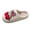 White, variant on TJAZFJPA Warm Slippers Indoor Outdoor Couples Winter Fashion Printed Slippers Comfortable Warm Shoes for Home Slippers for Women Indoor Memory Foam Slippers for Women Black Leather