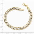 thumbnail image 2 of 14K Two-Tone Gold bracelet Fancy 7.25 in 6 mm Polished Link, 2 of 2