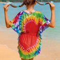thumbnail image 2 of 7-11T Girls Summer Swimsuits Cover-ups, Big Girl Beach Bikini Coverup Swimwear Wraps, Size 7-11 Years, 2 of 6
