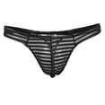 thumbnail image 2 of de ropa interior con espalda malla transparente a rayas para hombre - Púrpura, Colcomx Sheer Mesh Underpants, 2 of 8