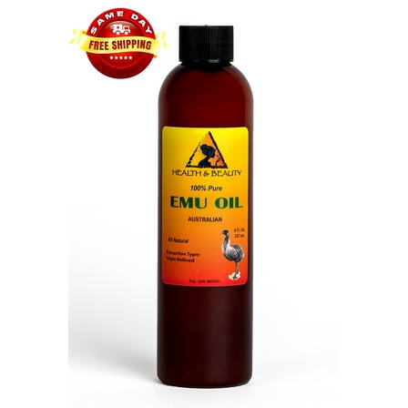 EMU OIL AUSTRALIAN ORGANIC TRIPLE REFINED 100% PURE PREMIUM PRIME FRESH 8 OZ