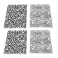 thumbnail image 3 of Carpetas de plantillas en relieve moldes de plantillas artesanales ANGGREK 4 piezas para tarjetas, 3 of 8