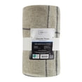 thumbnail image 7 of Mainstays Cozy Chenille Throw, Washed Stone Plaid, 50" x 60", 7 of 7
