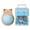 Blue, variant on Wood Pin Cushion with 80 Straight Sewing Pin for Dressmaking Needlework Quilting