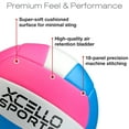 thumbnail image 4 of Xcello Sports Youth Volleyball Assorted Graphics with Pump, Official Size and Weight, Blue/Pink, Blue/Silver (Pack of 6), 4 of 7