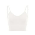 thumbnail image 4 of LAVA Womens Sport Bra Padded Cami Bralette Crop Tops Yoga Push Up Vest (White, S/M), 4 of 12
