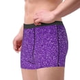 thumbnail image 4 of Disketp Glitter Purple Men'S Boxer Briefs,Soft And Breathable Cotton Underwear With Comfortflex Waistband, 4 of 9
