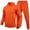 Orange, variant on JIKNTTR Men's 2 Piece Tracksuit Set Mens Autumn Winter Casual Loose Solid Color Hooded Sweater Top Holiday Beach Set Outfits