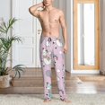 thumbnail image 2 of Fotbe Llama Unicorn and Rainbow Pantalones de Pijama para Hombre, Pantalones de Dormir, Pantalones de Casa con Cintura Ajustable y Bolsillos-Large, 2 of 6