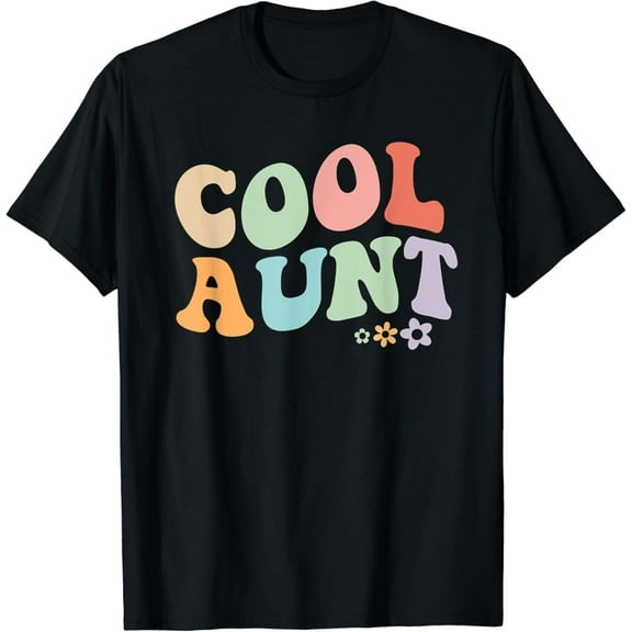 Cool Aunt vintage floral design to auntie from niece gifts for family t-shirt