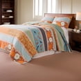 thumbnail image 6 of Benjara 2pc Twin Quilt & Pillow Sham Set- Floral & Songbirds Prints- Multicolor, 6 of 6