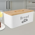 thumbnail image 6 of WASHWEPE Rustic Bread Box Bread Storage Container Carbon Steel Dust Protection 1Pcs, 6 of 8